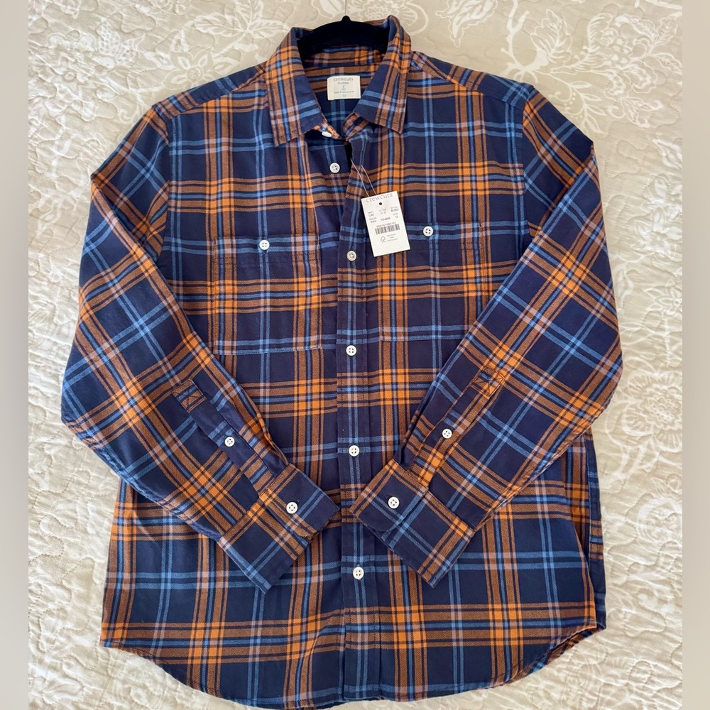 Boys J.Crew Crewcuts Flannel Button Down - NWT Size 12